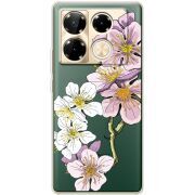 Прозрачный чехол BoxFace Infinix Note 40 Pro Cherry Blossom