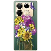 Прозрачный чехол BoxFace Infinix Note 40 Pro My Bouquet