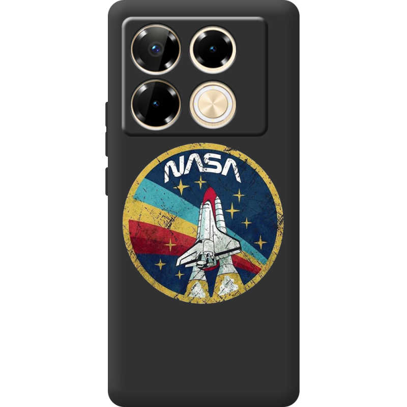 Черный чехол BoxFace Infinix Note 40 Pro NASA