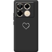 Черный чехол BoxFace Infinix Note 40 Pro My Heart