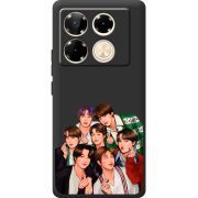 Черный чехол BoxFace Infinix Note 40 Pro BTS