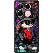 Черный чехол BoxFace Infinix Note 40 Pro Малий вухань
