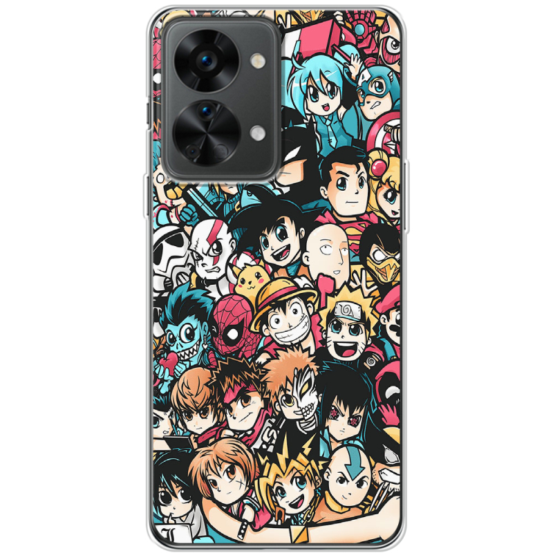 Чехол BoxFace OnePlus Nord 2T 5G Anime Stickers