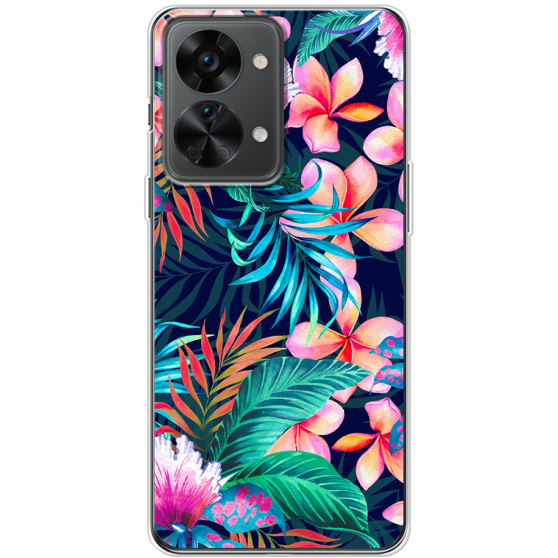 Чехол BoxFace OnePlus Nord 2T 5G flowers in the tropics