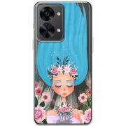 Прозрачный чехол BoxFace OnePlus Nord 2T 5G Blue Hair