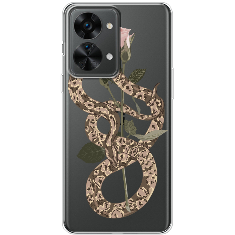 Прозрачный чехол BoxFace OnePlus Nord 2T 5G Glamor Snake