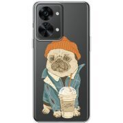 Прозрачный чехол BoxFace OnePlus Nord 2T 5G Dog Coffeeman