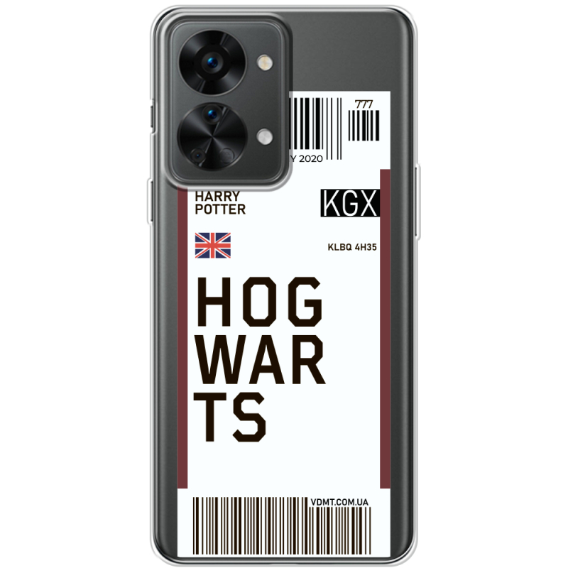 Прозрачный чехол BoxFace OnePlus Nord 2T 5G Ticket Hogwarts