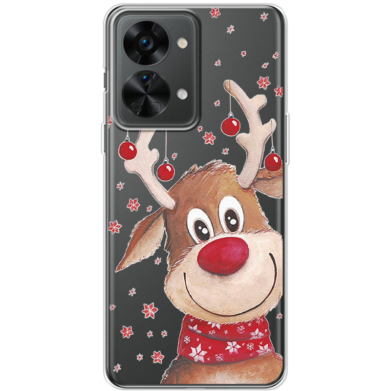 Прозрачный чехол BoxFace OnePlus Nord 2T 5G Winter Deer