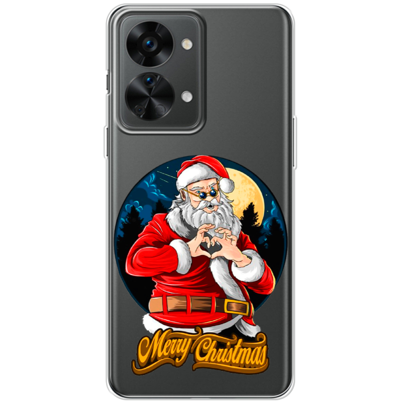 Прозрачный чехол BoxFace OnePlus Nord 2T 5G Cool Santa