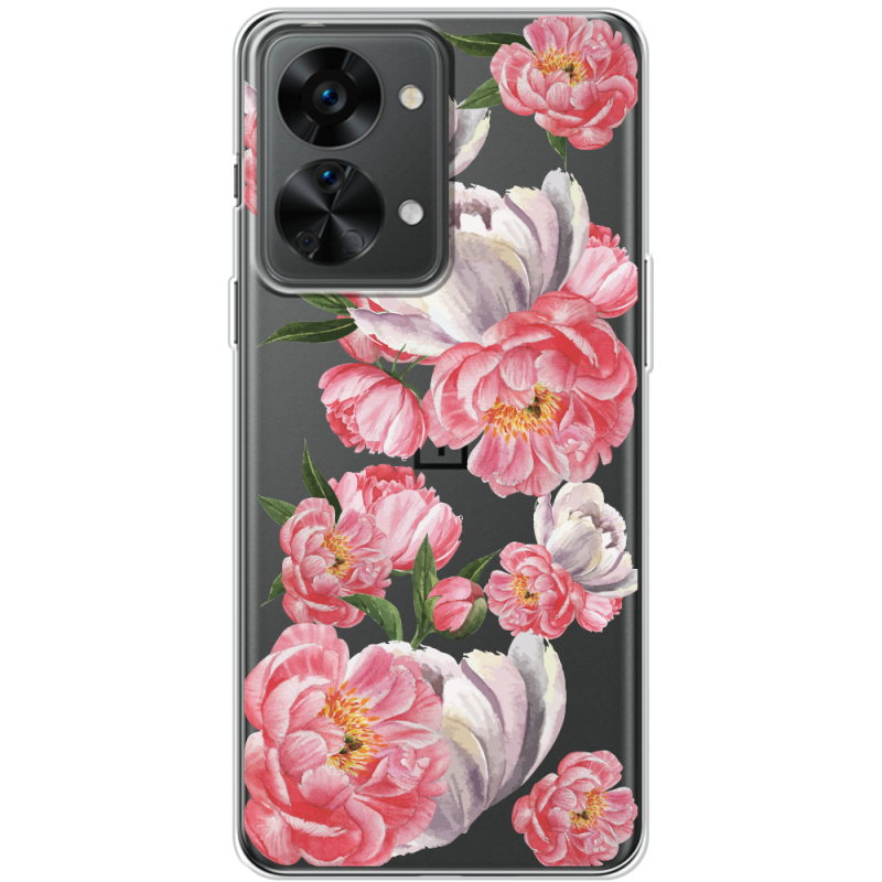 Прозрачный чехол BoxFace OnePlus Nord 2T 5G Peony Watercolor Style