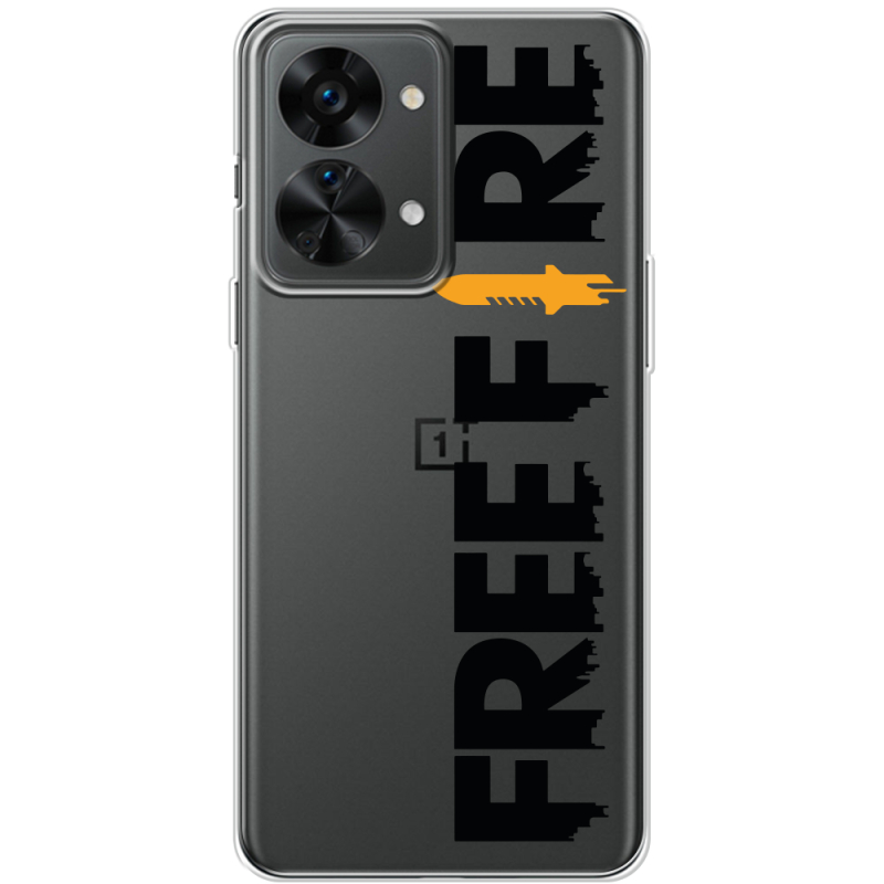 Прозрачный чехол BoxFace OnePlus Nord 2T 5G Free Fire Black Logo