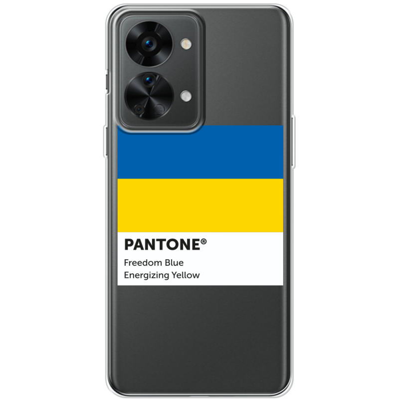 Прозрачный чехол BoxFace OnePlus Nord 2T 5G Pantone вільний синій