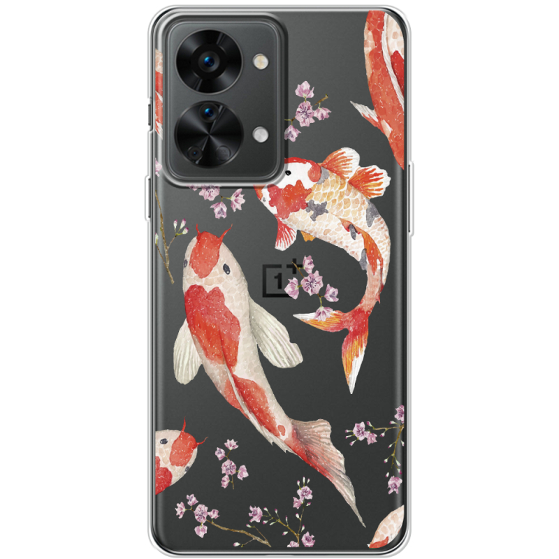 Прозрачный чехол BoxFace OnePlus Nord 2T 5G Japanese Koi Fish