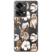 Прозрачный чехол BoxFace OnePlus Nord 2T 5G Cotton and Rabbits