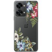 Прозрачный чехол BoxFace OnePlus Nord 2T 5G Floral