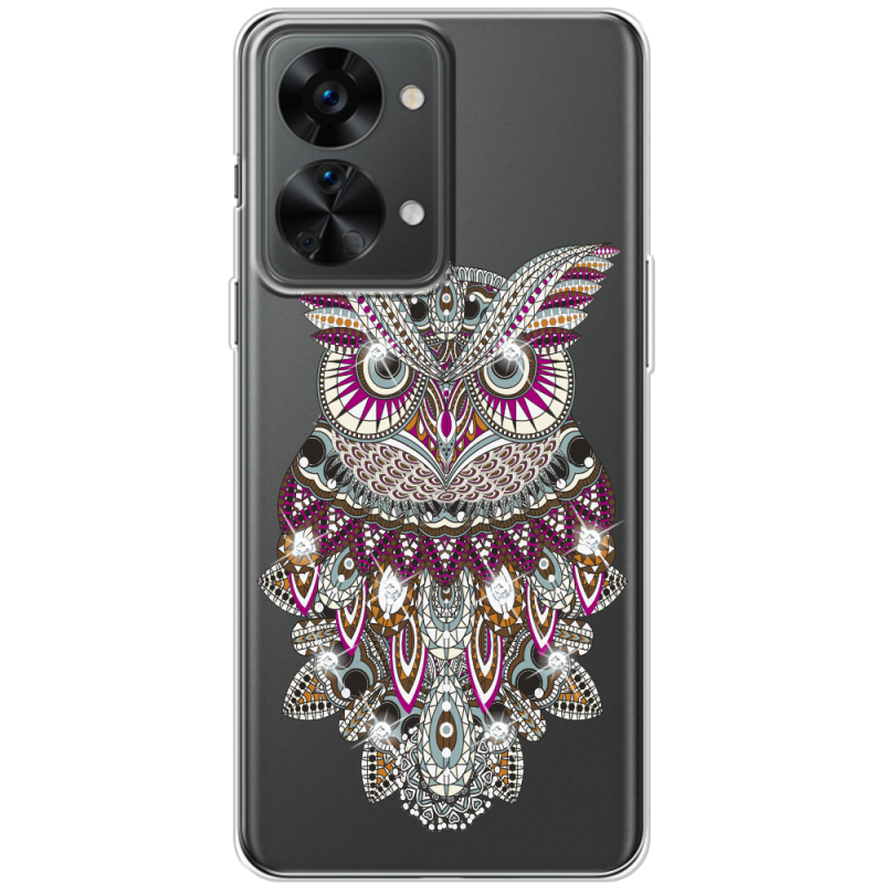 Чехол со стразами OnePlus Nord 2T 5G Owl