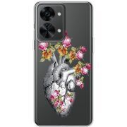 Чехол со стразами OnePlus Nord 2T 5G Heart