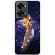 Чехол со стразами OnePlus Nord 2T 5G Girl with Umbrella