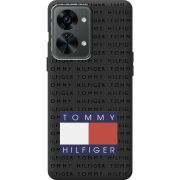 Черный чехол BoxFace OnePlus Nord 2T 5G Tommy Print