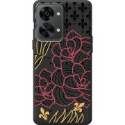 Черный чехол BoxFace OnePlus Nord 2T 5G FranceFlowers