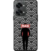 Черный чехол BoxFace OnePlus Nord 2T 5G Man Pattern