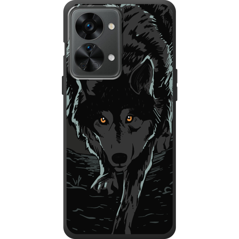 Черный чехол BoxFace OnePlus Nord 2T 5G Wolf