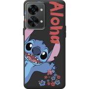 Черный чехол BoxFace OnePlus Nord 2T 5G Гавайський друг Stich