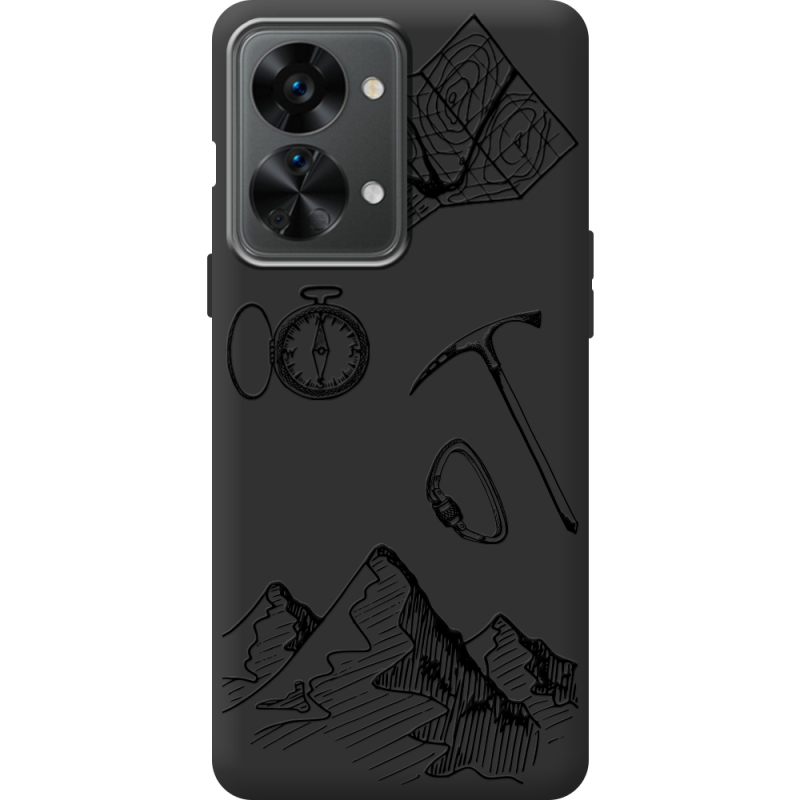 Черный чехол BoxFace OnePlus Nord 2T 5G Mountains