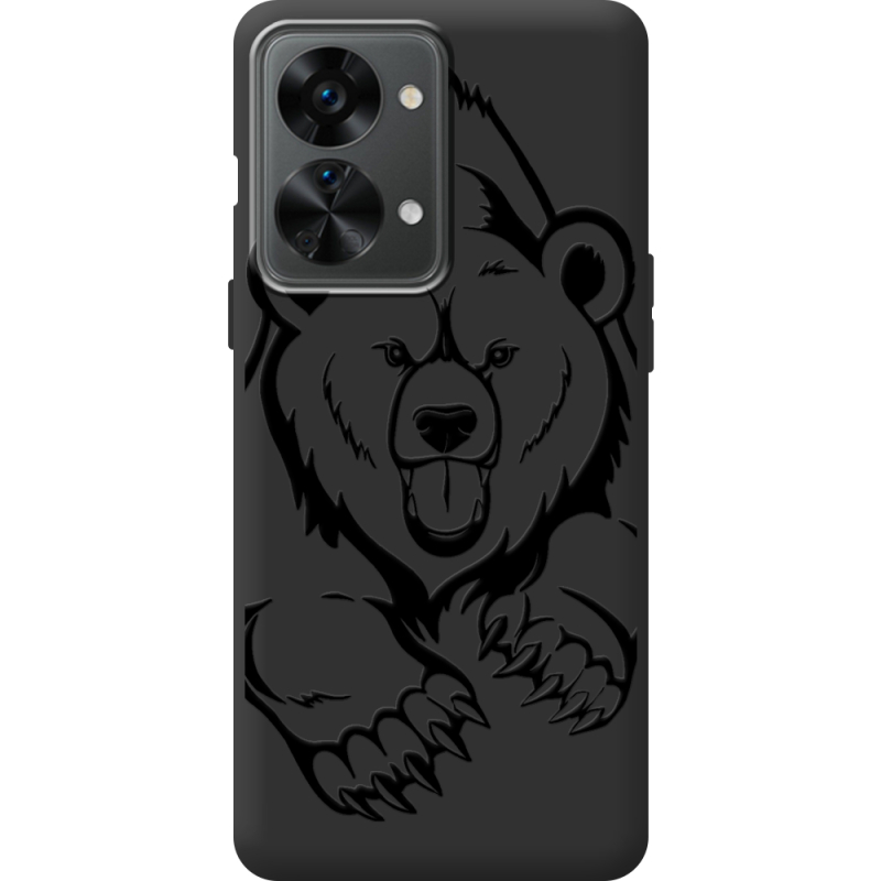 Черный чехол BoxFace OnePlus Nord 2T 5G Grizzly Bear