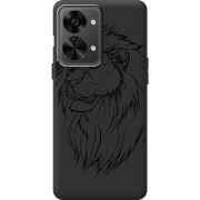 Черный чехол BoxFace OnePlus Nord 2T 5G Lion