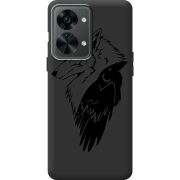 Черный чехол BoxFace OnePlus Nord 2T 5G Wolf and Raven