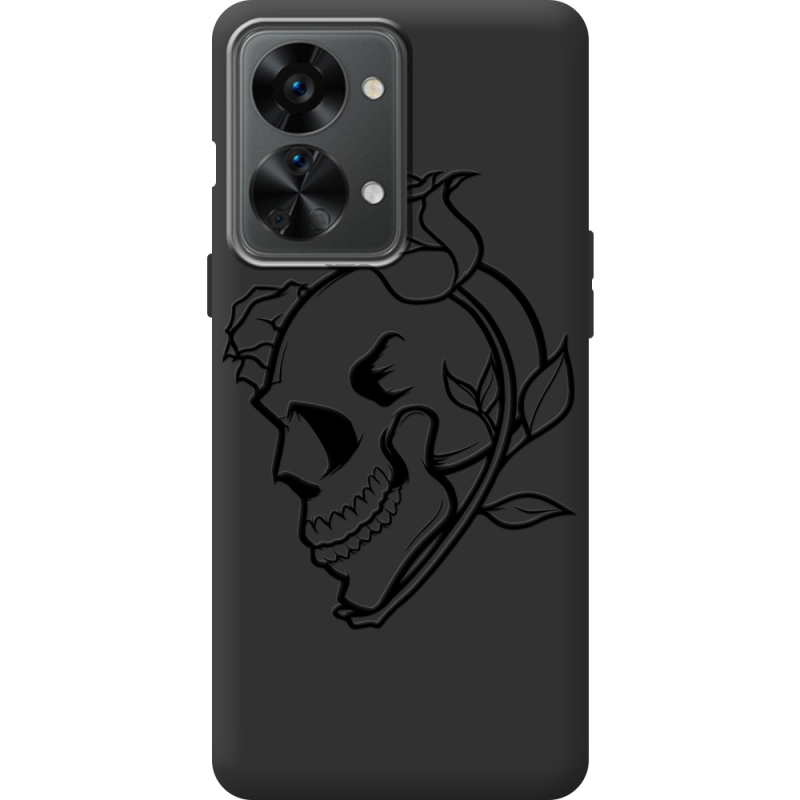 Черный чехол BoxFace OnePlus Nord 2T 5G Skull and Roses