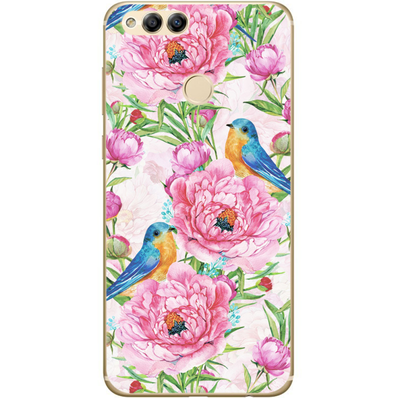 Чехол Uprint Honor 7x Birds and Flowers