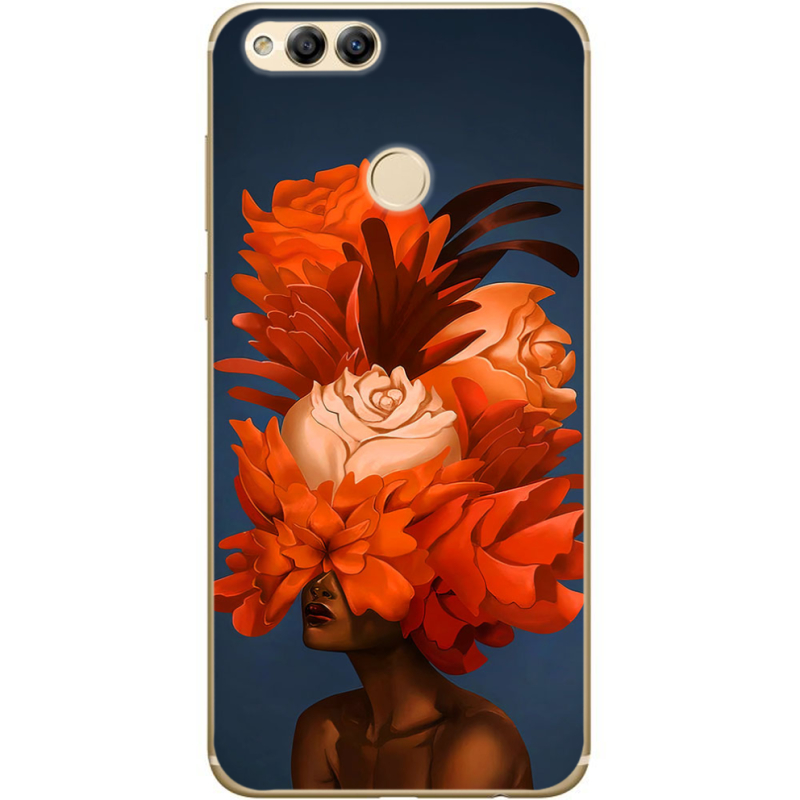 Чехол Uprint Honor 7x Exquisite Orange Flowers