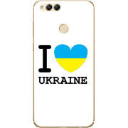 Чехол Uprint Honor 7x I love Ukraine