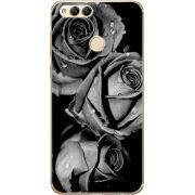 Чехол Uprint Honor 7x Black and White Roses