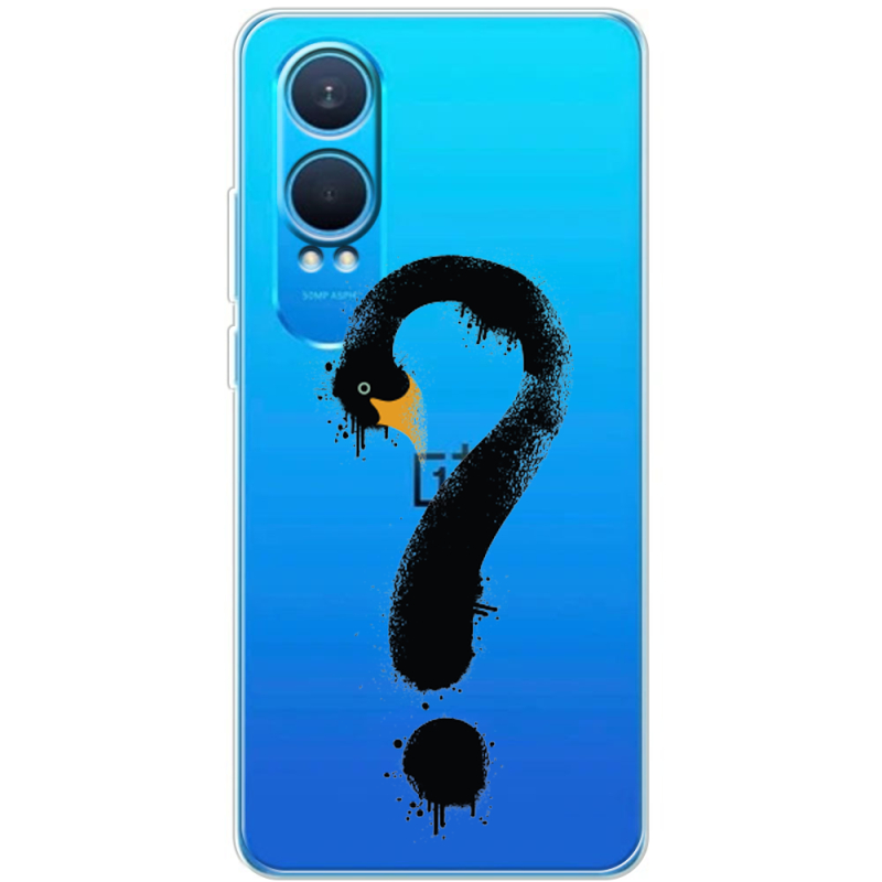 Прозрачный чехол BoxFace OnePlus Nord CE 4 Lite 5G Swan question