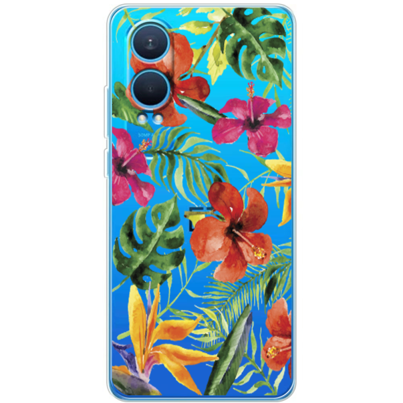 Прозрачный чехол BoxFace OnePlus Nord CE 4 Lite 5G Tropical Flowers