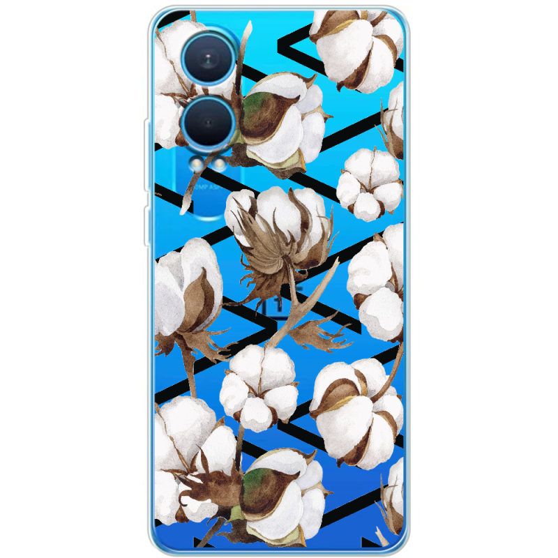 Прозрачный чехол BoxFace OnePlus Nord CE 4 Lite 5G Cotton flowers