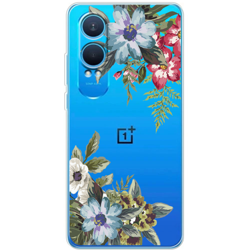 Прозрачный чехол BoxFace OnePlus Nord CE 4 Lite 5G Floral