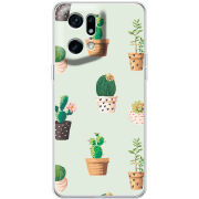 Чехол BoxFace OPPO Find X5 Pro L-green Cacti