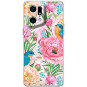 Чехол BoxFace OPPO Find X5 Pro Birds in Flowers