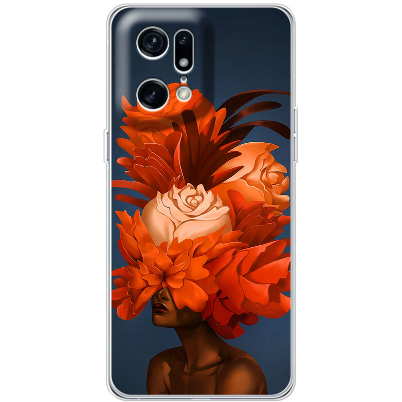 Чехол BoxFace OPPO Find X5 Pro Exquisite Orange Flowers