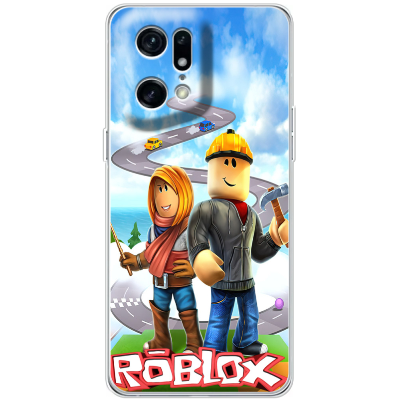 Чехол BoxFace OPPO Find X5 Pro Roblox Білдерман