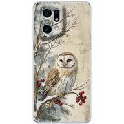 Чехол BoxFace OPPO Find X5 Pro Christmas Owl