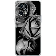 Чехол BoxFace OPPO Find X5 Pro Black and White Roses