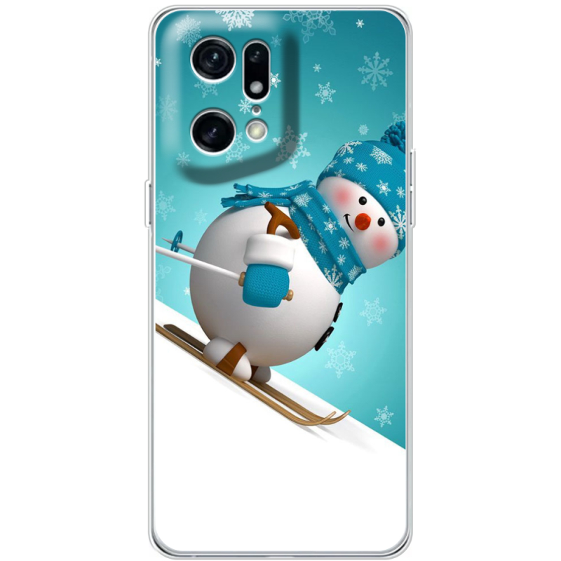 Чехол BoxFace OPPO Find X5 Pro Skier Snowman