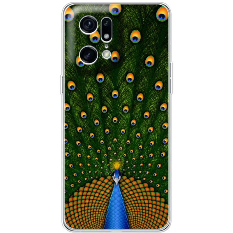 Чехол BoxFace OPPO Find X5 Pro Peacocks Tail