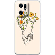 Чехол BoxFace OPPO Find X5 Pro Flower Hands